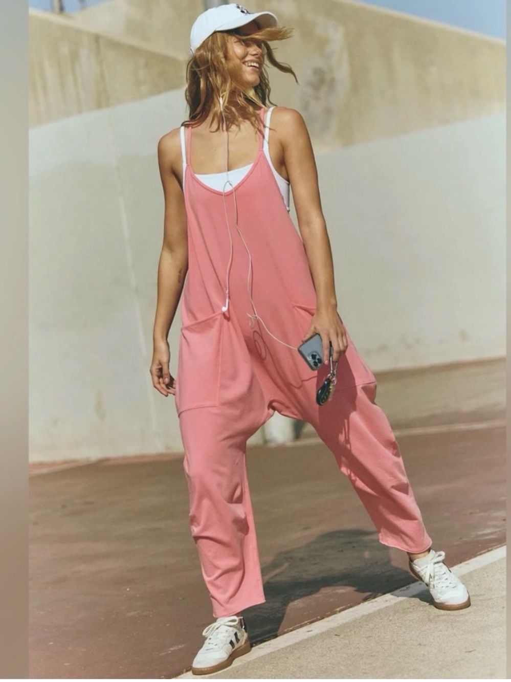 Free People Movement Hot Shot Onesie Hibiscus Pink NWT
